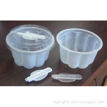 250ml Clear Dessert Disposable Ice Cream Cups For Salad 5.5